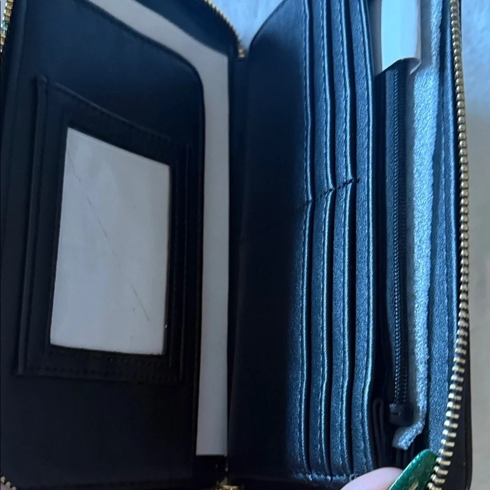 Betsey Johnson Black Wallet with Colorful Fruit Accents